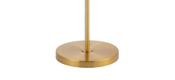 Kathryn Classic 60" Iron/Seeded Glass Adjustable Head Modern LED Floor Lamp - JONATHAN Y